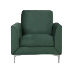 Beliani Fauteuil FENES - Groen Fluweel -Puur Woood Winkel 003e58390d7d433d840918203f66fbc6