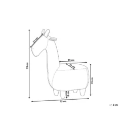 Beliani Dierenhocker GIRAFFE - Geel Fluweel 6 Beliani Dierenhocker GIRAFFE - Geel Fluweel -Puur Woood Winkel 01bdafdfcdab4bf99364858525a0bcf1