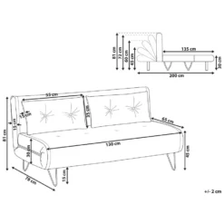 Beliani Tweezitsbank - VESTFOLD Groen Fluweel -Puur Woood Winkel 037b601a9fd643eb9ed1aba81193e485
