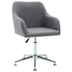 VidaXL Eetkamerstoelen Draaibaar 2 St Stof Lichtgrijs -Puur Woood Winkel 059361a3df53488fbfa7d786bcf1f9b0