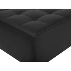 Beliani Ottomaan ABERDEEN - Zwart Kunstleer -Puur Woood Winkel 0c02b65056574f9d80dc8fd73ba1cf22