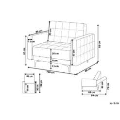 Beliani Fauteuil ABERDEEN - Bruin Polyester -Puur Woood Winkel 0cf55b14ee57452eb1dcd909074ca5ca 1