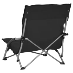 VidaXL Strandstoelen 2 St Inklapbaar Stof Zwart -Puur Woood Winkel 0d05da67aff04d5cba03595dfb4b7577