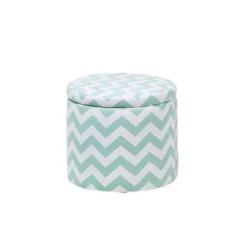Beliani Poef TUNICA - Groen Katoen