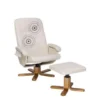 Beliani Massagestoel RELAXPRO - Beige Kunstleer