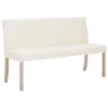 VidaXL Bankje 139,5 Cm Kunstleer Crème