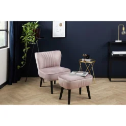 Lifa Living Sofia Stoel, Roze -Puur Woood Winkel 1000014199 0101