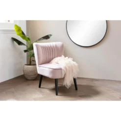 Lifa Living Sofia Stoel, Roze -Puur Woood Winkel 1000014199 0102