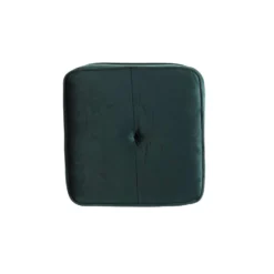 Poef Kiki - Donkergroen - 40x40x35 Cm -Puur Woood Winkel 1000022114 0111