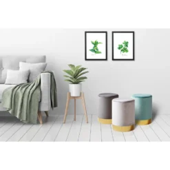 Lifa Living Belle Poef Groen -Puur Woood Winkel 1000022654 0101