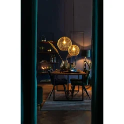 Eetkamerstoel Olive - Groen - Velvet -Puur Woood Winkel 1000023385 0110