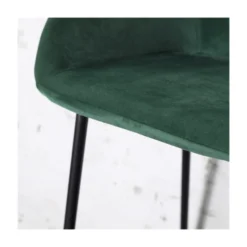 Giga Meubel Barkruk Velvet Groen - 46x50x102 - Barkruk Amira -Puur Woood Winkel 1000027434 0102