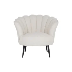 Giga Meubel Fauteuil Wit Bouclé - Jada