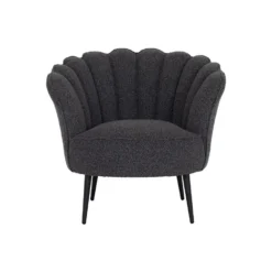 Giga Meubel Fauteuil Bouclé Stone - 57x85x80cm - Jada