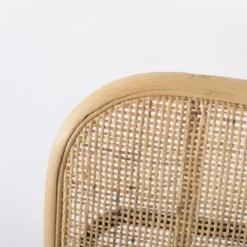 Giga Meubel Barkruk Webbing Naturel - 42x47x101cm - Zithoogte 74cm -Puur Woood Winkel 1000027544 0102