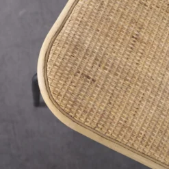 Giga Meubel Barkruk Webbing Naturel - 42x47x101cm - Zithoogte 74cm -Puur Woood Winkel 1000027544 0103