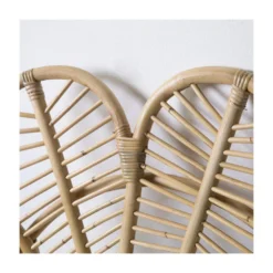 Giga Meubel Rotan Stoel - Zithoogte 43cm - 90x40x94cm - Leaf Chair Rotan -Puur Woood Winkel 1000027546 0102