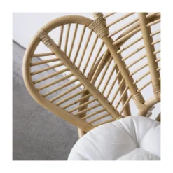 Giga Meubel Rotan Stoel - Zithoogte 43cm - 90x40x94cm - Leaf Chair Rotan -Puur Woood Winkel 1000027546 0103