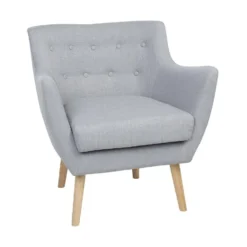 Beliani Fauteuil DRAMMEN - Grijs Polyester