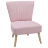 Beliani Fauteuil VAASA - Roze Polyester