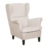 Beliani Oorfauteuil ABSON - Beige Polyester