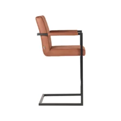 LABEL51 Barkruk Denmark - Cognac - Microfiber -Puur Woood Winkel 1000028232 0102