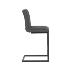 LABEL51 Barkruk Milo - Antraciet - Stof -Puur Woood Winkel 1000028237 0102