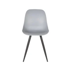 LABEL51 Eetkamerstoel Monza - Grijs - Kunststof -Puur Woood Winkel 1000028308 0102