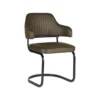 LABEL51 Eetkamerstoel Otta - Army Green - Microfiber