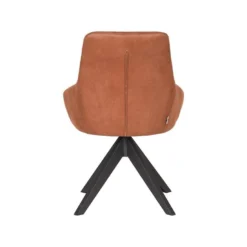 LABEL51 Eetkamerstoel Jace - Cognac - Microfiber -Puur Woood Winkel 1000028322 0103