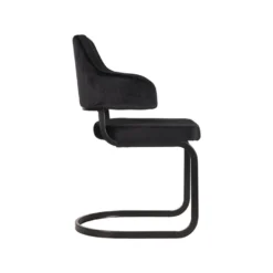 LABEL51 Eetkamerstoel Otta - Zwart - Fluweel -Puur Woood Winkel 1000028360 0103