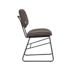 LABEL51 Eetkamerstoel Sev - Antraciet - Microfiber -Puur Woood Winkel 1000028396 0102