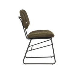 LABEL51 Eetkamerstoel Sev - Army Green - Microfiber -Puur Woood Winkel 1000028399 0102
