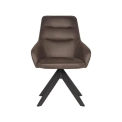 LABEL51 Eetkamerstoel Jace - Antraciet - Microfiber -Puur Woood Winkel 1000028401 0102