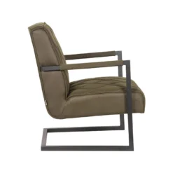 LABEL51 Fauteuil Denmark - Army Green - Microfiber -Puur Woood Winkel 1000028404 0102