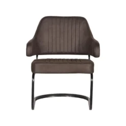 LABEL51 Fauteuil Otta - Antraciet - Microfiber -Puur Woood Winkel 1000028408 0101