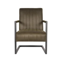 LABEL51 Fauteuil Milo - Army Green - Microfiber -Puur Woood Winkel 1000028412 0101