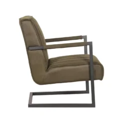 LABEL51 Fauteuil Milo - Army Green - Microfiber -Puur Woood Winkel 1000028412 0102