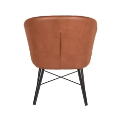 LABEL51 Fauteuil Wave - Cognac - Microfiber -Puur Woood Winkel 1000028418 0102