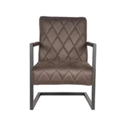 LABEL51 Fauteuil Denmark - Antraciet - Microfiber -Puur Woood Winkel 1000028437 0101
