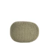 LABEL51 Poef Knitted - Olijfgroen - Katoen - M