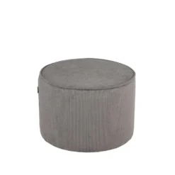 LABEL51 Poef Tibo - Donkergrijs - Ribcord -Puur Woood Winkel 1000028478 0101