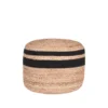 LABEL51 Poef Jute - Zwart - Jute - 50cm