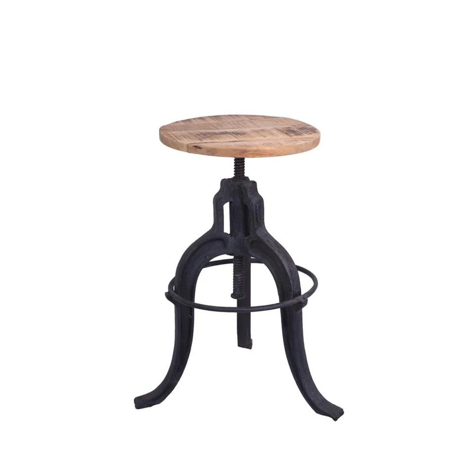 Giga Meubel Kruk Industrieel - Verstelbaar 1 Giga Meubel Kruk Industrieel - Verstelbaar