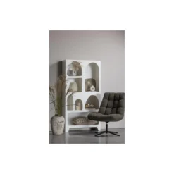 WOOOD Job Draaifauteuil - Teddy - Groen - 101x70x85 -Puur Woood Winkel 1000031099 0102