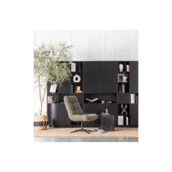 WOOOD Job Draaifauteuil - Teddy - Groen - 101x70x85 -Puur Woood Winkel 1000031099 0103