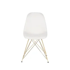 Giga Meubel Stoel Teddy Wit - Set Van 2 - 44x45x82,5cm - Jamie Luxe