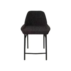 Giga Meubel Barstoel Zwart Boucle - Metaal - 53.5x52x94cm - Joëlle