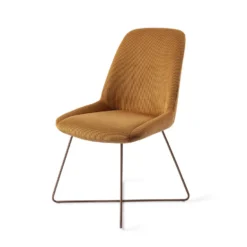 Urban Lifestyle Eetkamerstoel Lyndon - Goud, X Frame Brons -Puur Woood Winkel 1000040643 0101