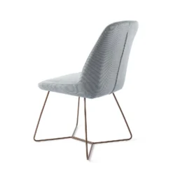 Urban Lifestyle Eetkamerstoel Lyndon - Blauw, H Frame Brons -Puur Woood Winkel 1000040653 0103